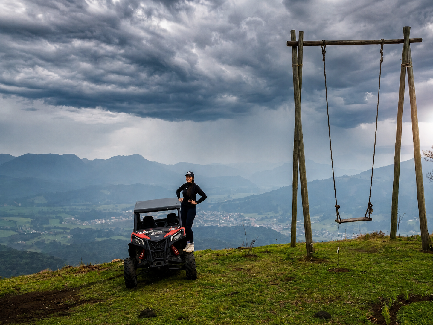 UTV off-road na serra de Urubici ao pôr do sol